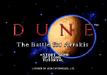 Dune - The Battle for Arrakis (USA) screen shot title